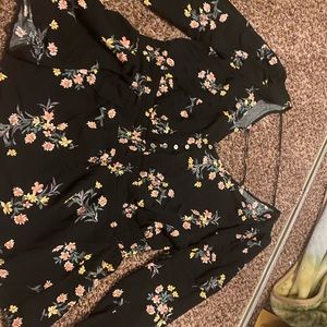 Flowy shirt open back